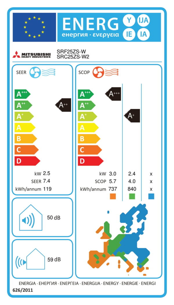 Wand single-split set LG DUALCOOL Standard Plus (PC09SQ) 2,5 kW Wit inclusief infrarood bediening - Afbeelding 2