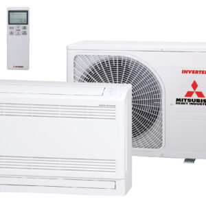Vloer single-split set SRF25ZS-W 2,5 kW inclusief infrarood bediening