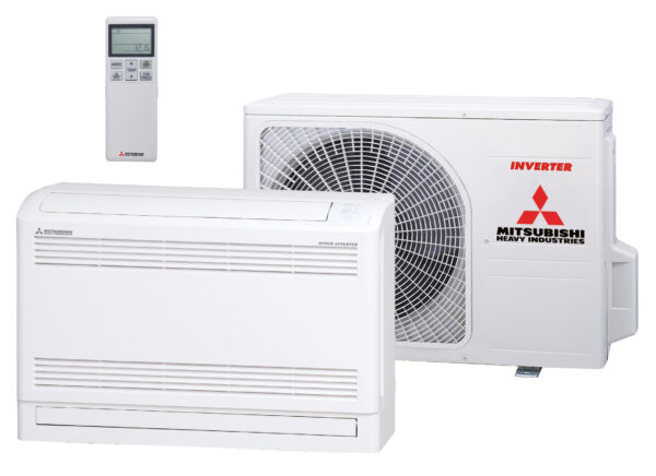 Vloer single-split set SRF50ZSX-W 5,0 kW inclusief infrarood bediening