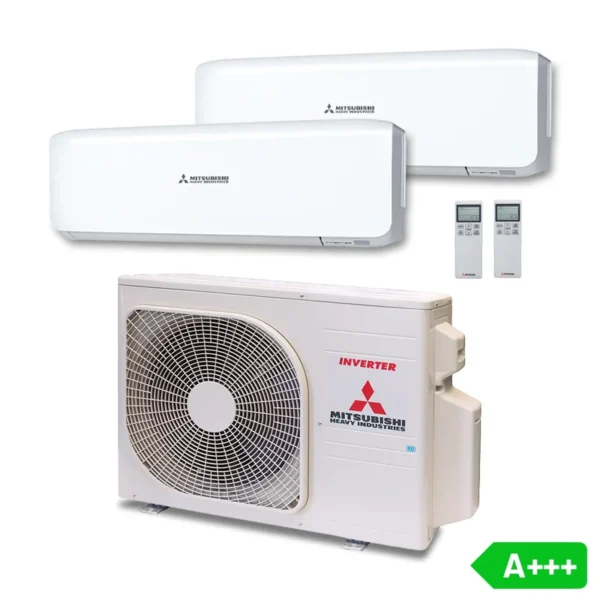 2 kamers SCM50ZS-W wandunits 2x SRK20ZS-WF + SRK35ZS-WF